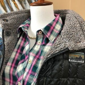 Jack Wolfskin Partial Button Down Shirt